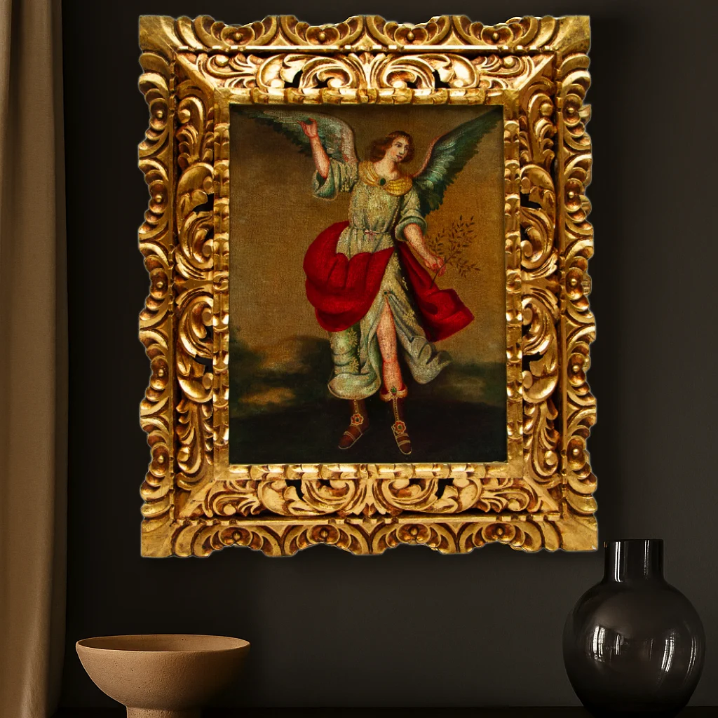 cuadro Escuela Cuzqueña Artesanía peruana